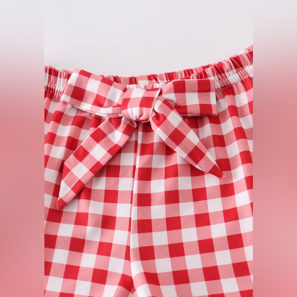 Plaid Apple Short Set - Picture 4 of 6